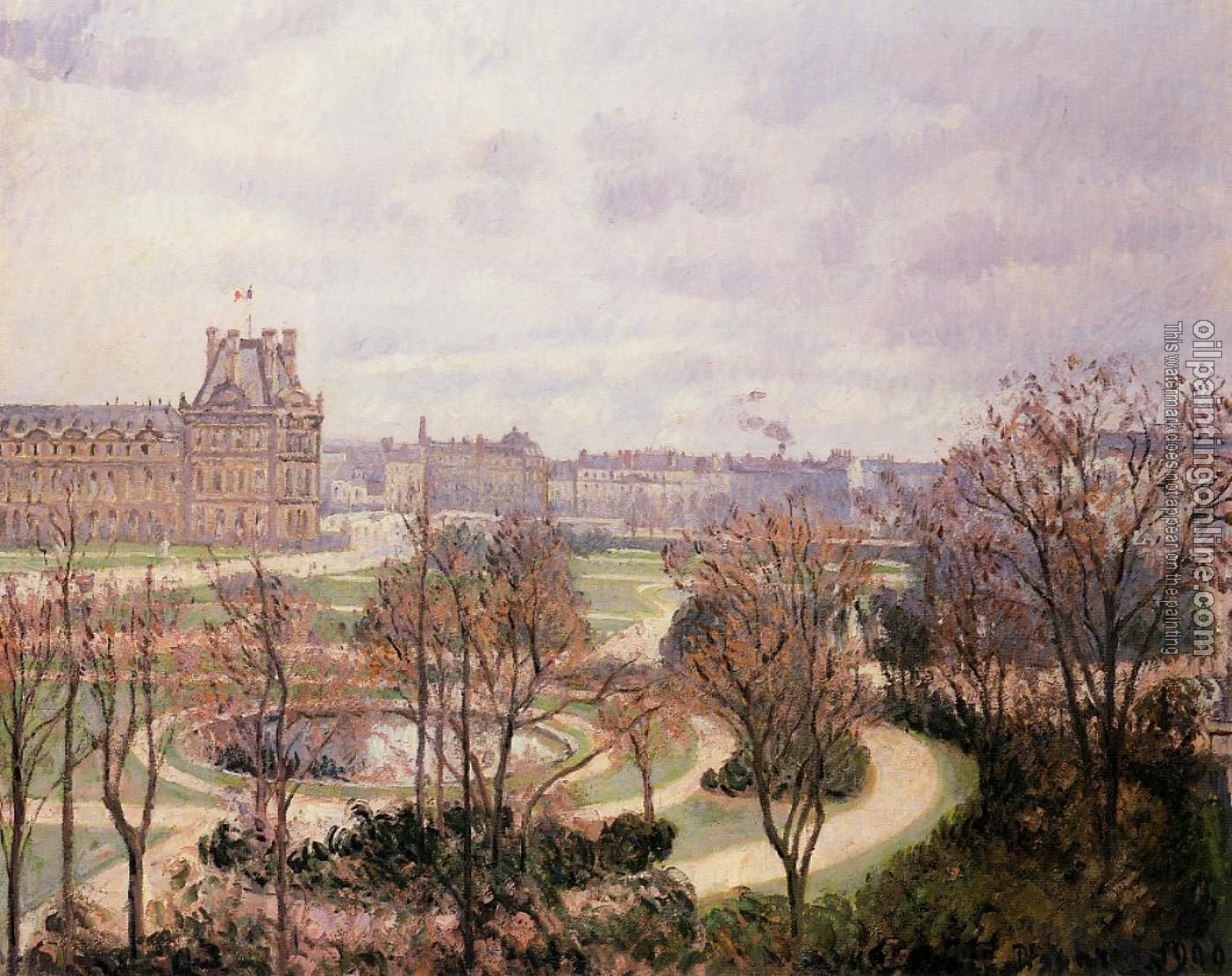 Pissarro, Camille - View of the Tuileries - Morning